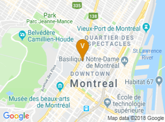 map of Delta Hotels by Marriott Montreal