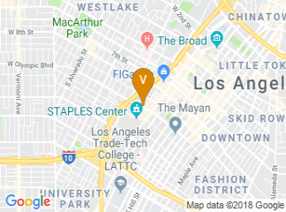 map of Residence Inn by Marriott Los Angeles L.A. LIVE