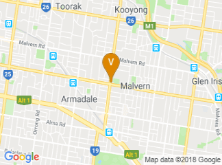 map of Malvern Town Hall