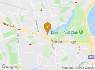 map of Holiday Inn Express Manchester - East