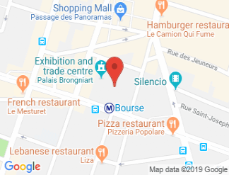 map of Palais Brongniart