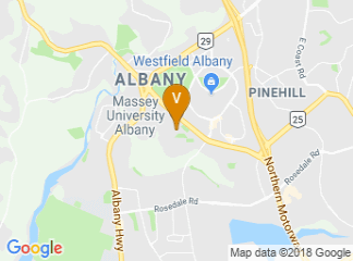 map of Massey University - Albany Campus