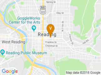 map of DoubleTree by Hilton Hotel Reading
