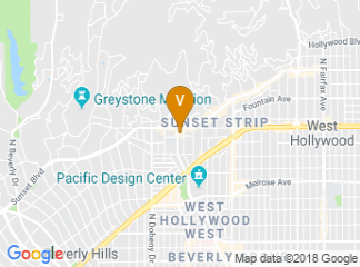 map of The London West Hollywood at Beverly Hills