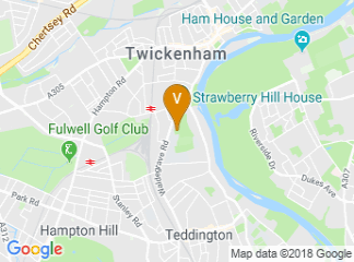 map of St Mary's University, Twickenham