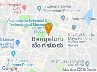 map of Sheraton Grand Bangalore Hotel
