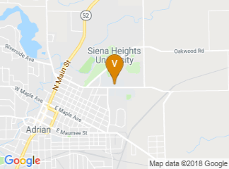 map of Siena Heights University
