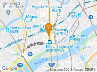 map of Hotel MyStays Shin-Osaka Conference Center