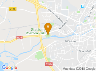map of Roazhon Park