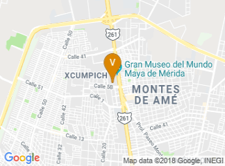 map of Convention Center Yucatan Siglo XXi