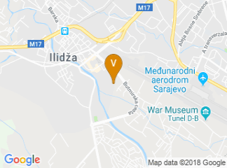 map of Hotel Hills Sarajevo Congress & Termal spa Resort