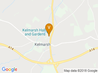 map of Kelmarsh Hall and Gardens