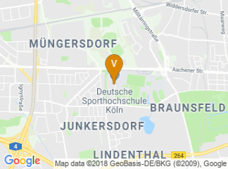 map of German Sports University in Cologne