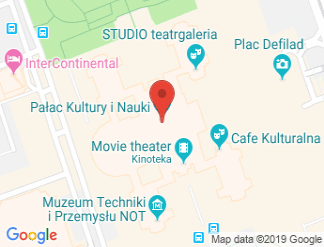 map of Palace of Culture and Science