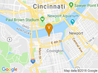 map of Cincinnati Marriott at RiverCenter