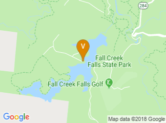 map of Fall Creek Falls State Park Inn and Conference Center