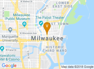 map of Milwaukee Marriott Downtown