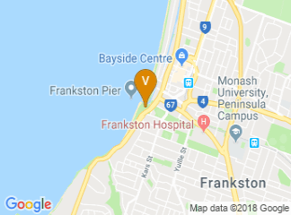 map of Frankston Waterfront Festival January.