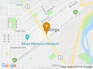 map of DoubleTree by Hilton Hotel Billings
