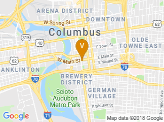 map of The Westin Columbus