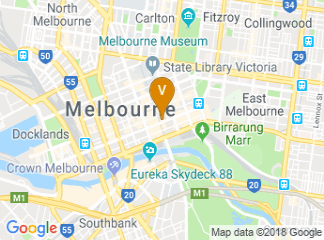 map of Melbourne Town Hall
