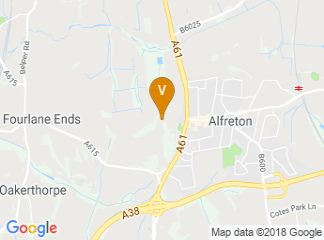 map of Alfreton Hall