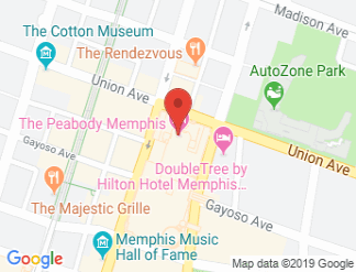 map of The Peabody Memphis