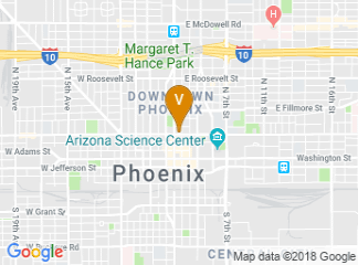 map of The Westin Phoenix Downtown