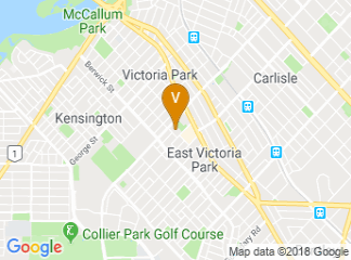 map of East Victoria Park Family & Community Centre