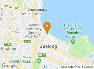 map of Deakin University Geelong Waterfront Campus