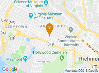 map of Visual Arts Center of Richmond