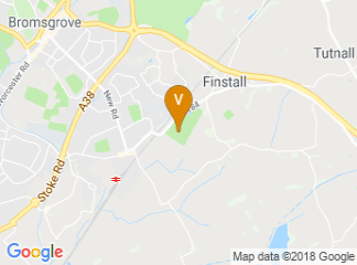 map of Bromsgrove Rugby Football Club