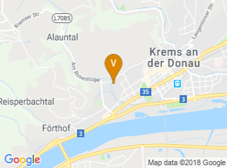map of IMC University of Applied Sciences Krems