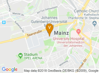 map of Johannes Gutenberg University of Mainz