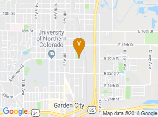 map of University of Northern Colorado School of Music