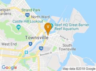 map of Rydges Southbank Townsville