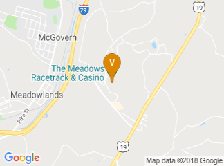map of The Meadows Racetrack & Casino
