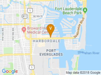map of Renaissance Fort Lauderdale Cruise Port Hotel