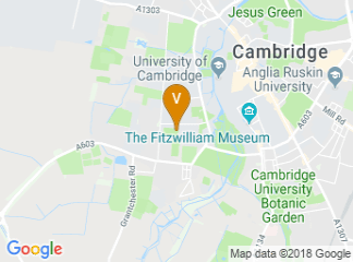 map of Newnham College, University of Cambridge