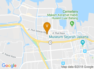 map of Holiday Inn Express Jakarta Pluit Citygate