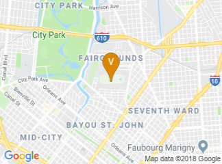 map of Fair Grounds Race Course & Slots