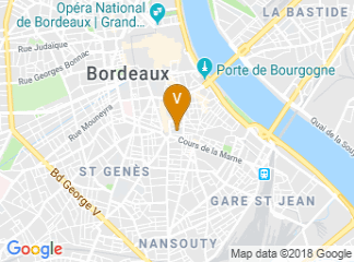 map of Université de Bordeaux - Campus Victoire