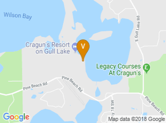 map of Cragun's Resort on Gull Lake