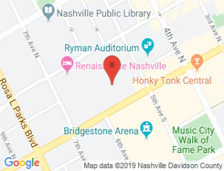map of Nashville Convention Center
