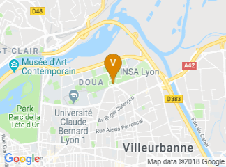 map of Insa Lyon
