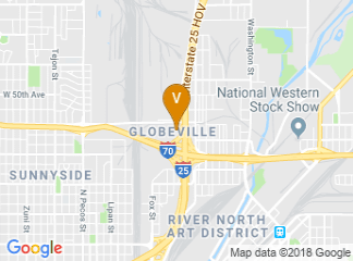 map of Quality Inn Denver Central
