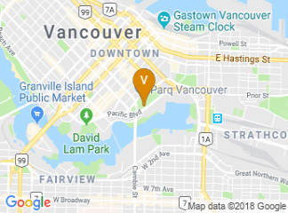 map of JW Marriott parq Vancouver