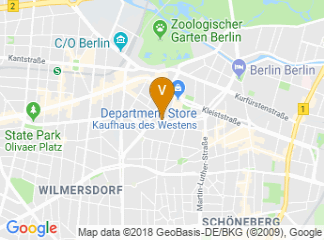 map of Scandic Berlin Kurfürstendamm