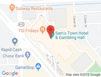 map of Sam's Town Hotel & Gambling Hall