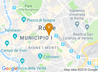 map of Hotel Diana Roof Garden Rome